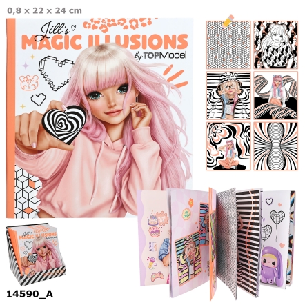 TOPModel libro da colorare: Le illusioni magiche di Jill