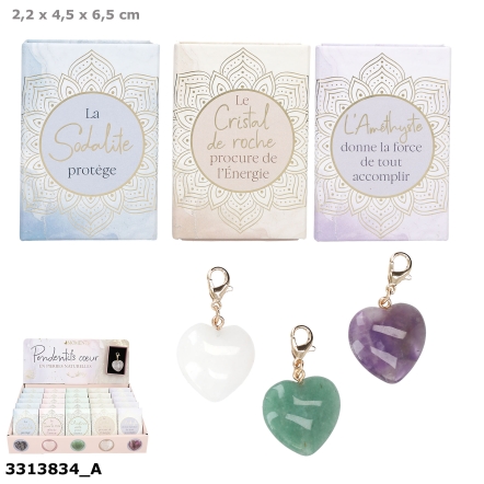 Heart Moments pierre pr?cieuse dans pr?sentoir