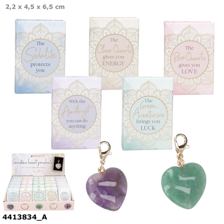 Heart Moments Heart Gemstonecharm in a box