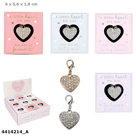 Glamour Heart Charms