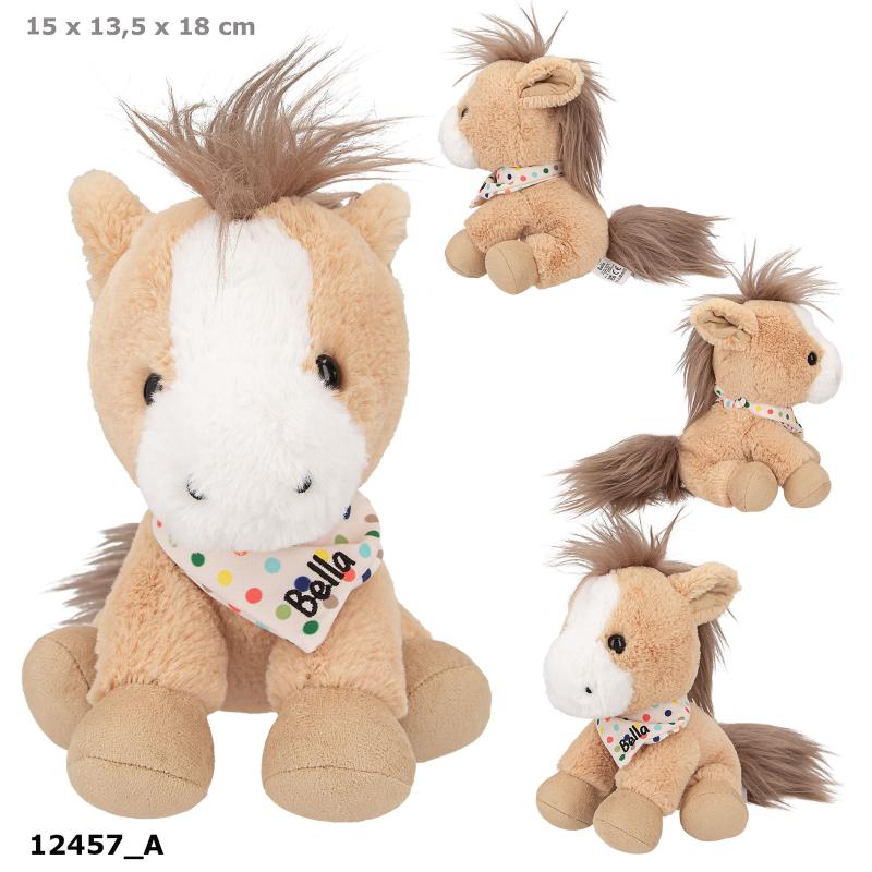 SNUKIS knuffel paard Bella 18 cm