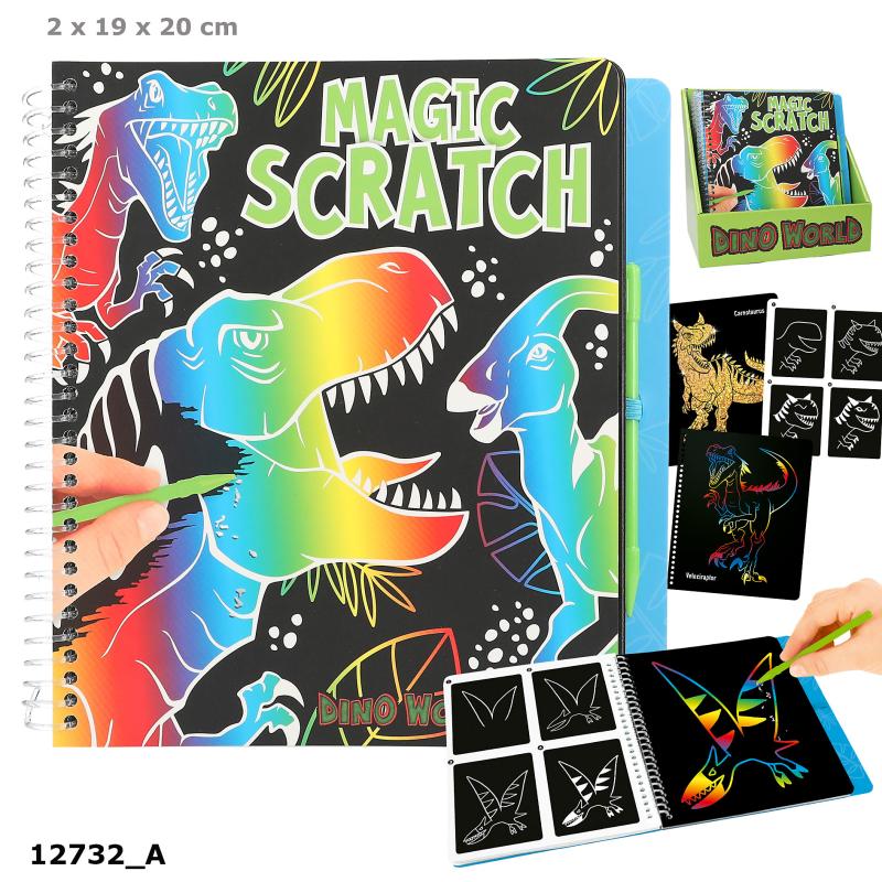 Dino World Magic Scratch Book
