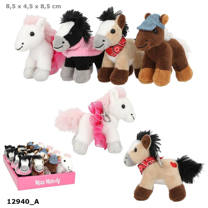 Miss Melody Small Plush Horse Pendants